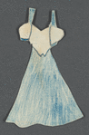 Paper doll and clothes created by Patricia Zipprodt as a 5-year-old child
