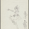 Costume sketch for the character The Girl ("The General's Pony") in the stage production The Balcony