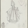 Costume sketch for the character The Bishop in the stage production The Balcony