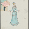 Costume designs [Minnie Fay] with swatches for the stage production The Matchmaker