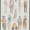 Costume design [10 players] for the stage production Pippin