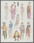 Costume design [10 players] for the stage production Pippin