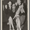 Patricia Zipprodt and Sis Lowman with puppets Jack and Judy for a program of the Good Teeth Council for Children