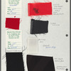 Costume swatches [#107] for the stage production Sweet Charity