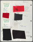 Costume swatches [#107] for the stage production Sweet Charity
