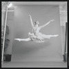 Publicity studio photograph of Roni Mahler leaping