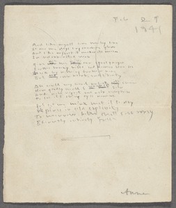 Emily Brontë papers