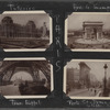 Views of Paris, incluing the Arc de Triomphe