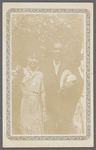 Photograph of Schomburg with young woman 