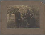 James Stephens, Dr. C.P. McClendon, John E. Bruce and Arthur Schomburg at a gathering