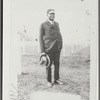Photomechanic reproduction of Schomburg among the WWI graves, 1926