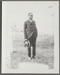 Photomechanic reproduction of Schomburg among the WWI graves, 1926