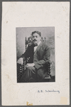 Frontispiece of book page with Schomburg, signed