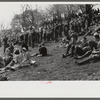 Spectators at the Point to Point cup race of the Maryland Hunt Club. Worthington Valley, near Glyndon, Maryland