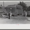Trailer camp where many defense workers live opposite Pratt and Whitney aircraft plant, East Hartford, Connecticut