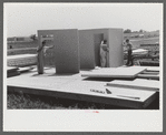 Prefabricated defense housing under contruction, near airport. Hartford, Connecticut. Constructed and managed by FSA (Farm Security Administration)