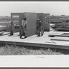 Prefabricated defense housing under contruction, near airport. Hartford, Connecticut. Constructed and managed by FSA (Farm Security Administration)