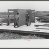 Prefabricated defense housing under contruction, near airport. Hartford, Connecticut. Constructed and managed by FSA (Farm Security Administration)