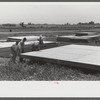 Prefabricated defense housing under construction near airport, Hartford, Connecticut. Constructed and managed by FSA (Farm Security Administration)