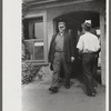 Workers entering plant at afternoon change of shift. Electric Boat Works, Groton, Connecticut