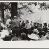 Preacher, relatives and friends of the deceased at a memorial meeting near Jackson, Breathitt County, Kentucky. See general caption no. 1