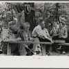 Some of the preachers at a memorial meeting waiting for their turn to talk. Near Jackson, Breathitt County, Kentucky. See general caption no. 1