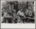 Some of the preachers at a memorial meeting waiting for their turn to talk. Near Jackson, Breathitt County, Kentucky. See general caption no. 1