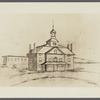 Drawing of Queens Co. Courthouse. Taken down about 1875. North Hempstead