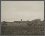 View of H.B. Claflin house and old windmill.  Shinnecock Hills, Southampton