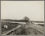 View of roadway and bridge at Mecox Bay, near Bridgehampton. Bridgehampton, Southampton