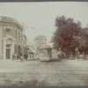 View of Main Street at Depot. Showing bank, store and trolley. Mineola
North Hempstead