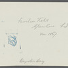 Pavilion Hotel. Photo of 1867 etching. L.B. Covert, 416 B'WAY. N.Y.
on front. Glen Cove, Oyster Bay