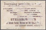 Sternberger's Old Reliable Feather & Bedding Depot 