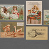 Group of advertising cards