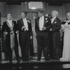 Julie Andrews, Tony Roberts, Michael Nouri, Richard B. Shull, Rachel York and unidentified other in the stage production Victor/Victoria