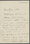 Letter from Giacomo Puccini to Gervelli, December 12, 1894