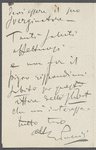 Letter from Giacomo Puccini to Arturo Toscanini, March 11, 1898