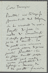 Letter from Giacomo Puccini to Arturo Toscanini, February 23, 1900