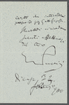 Letter from Giacomo Puccini to Arturo Toscanini, February 23, 1900