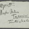 Letter from Giacomo Puccini to Arturo Toscanini, February 23, 1900