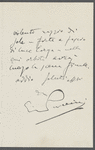 Letter from Giacomo Puccini to Arturo Toscanini, [October 1905]