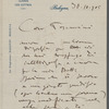 Letter from Giacomo Puccini to Arturo Toscanini, October 30, 1905