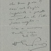 Letter from Giacomo Puccini to Arturo Toscanini, October 30, 1905