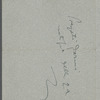 Letter from Giacomo Puccini to Arturo Toscanini, October 30, 1905