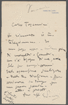 Letter from Giacomo Puccini to Arturo Toscanini, December 15, 1907