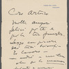 Letter from Giacomo Puccini to Arturo Toscanini, December, 29, 1908
