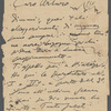 Letter from Giacomo Puccini to Arturo Toscanini, July 28, 1910