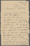 Letter from Giacomo Puccini to Arturo Toscanini, September 18, 1910