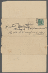 Letter from Giacomo Puccini to Arturo Toscanini, September 18, 1910