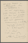 Letter from Giacomo Puccini to Arturo Toscanini, January 1, 1911